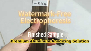 Alüminyum profillerde filigran içermeyen elektroforez kaplama