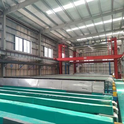 İyi fiyat Uzunluğu 6500mm Yatay Yarım Otomatik Anodizasyon hattı Ayda 900 ton Çevrimiçi