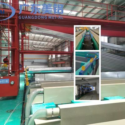 İyi fiyat Özelleştirme Yarım otomatik Alüminyum Yüzey İşleme Çıkışı 500Ton / Ay Anodizasyon Üretim hattı Çevrimiçi