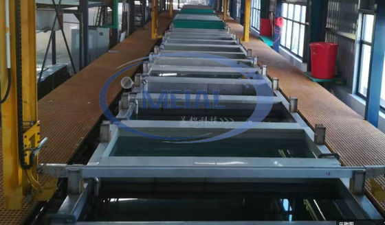 İyi fiyat 900T / Ay Alüminyum Anodizing Üretim Lini 1-25um Anodizing Film Kalınlığı ile Çevrimiçi