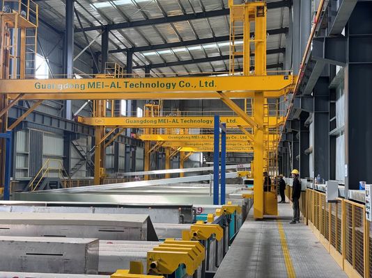 İyi fiyat 12000T/yıl kapasiteli otomatik alüminyum güneş profili yüzey işleme anodizasyon hattı çevrimiçi