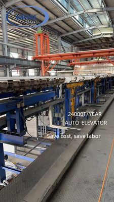 İyi fiyat Anodizasyon hattı 24000T / Yıllık Kapasite 7.2 metre Alüminyum Profili Yüzey Tedavisi Anodizasyon hattı çevrimiçi