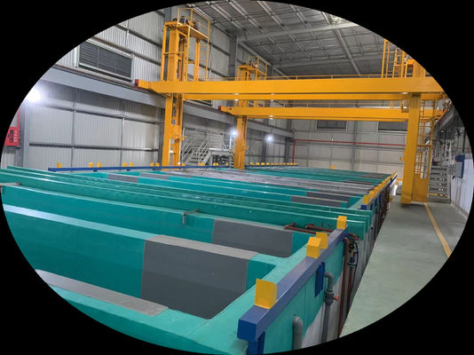 İyi fiyat Anodizasyon hattı 1000T/ay Kapasite Sarı Taneler Simi-Automatik 30*80*10 Fabrika Çevrimiçi