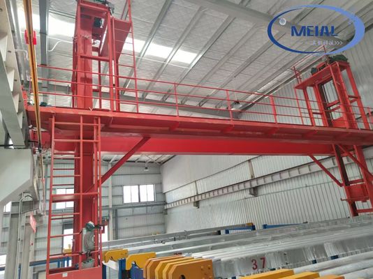 İyi fiyat Özelleştirilebilir Otomatik Dikey 300 Ton / Aylık Kapasite 10 ~ 12μm Film Kalınlığı ile Anodizasyon Üretim hattı Çevrimiçi