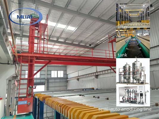 İyi bir fiyat. 9000T / Yıllık Kapasite 6500MM Alüminyum için Anodizing LineGüneş Profili Yüzey Tedavisi çevrimiçi