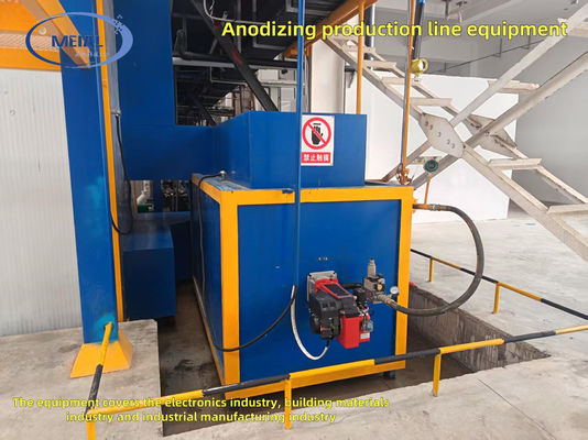 Enerji tasarruflu kurutma sistemleri ile yüksek kapasiteli alüminyum anodizasyon hattı.