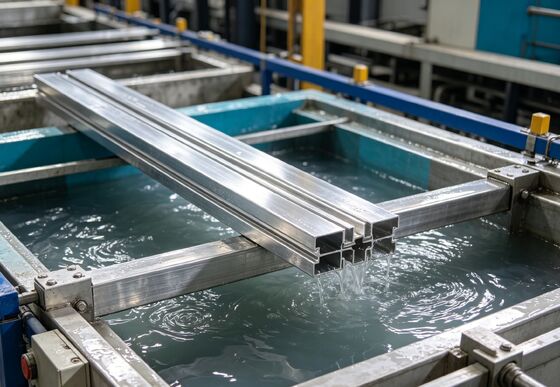 İyi fiyat Alüminyum Profiller İçin Otomatik Yatay Eloksal Kaplama Hattı, Aylık 750 Ton Kapasiteli, Maksimum 6500mm Profil Uzunluğu ve 8-12 mikron Film Kalınlığı çevrimiçi