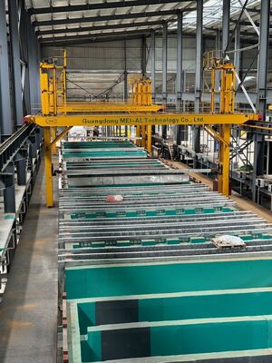 İyi fiyat 750T/M Kapasite 6061-6063 Alüminyum Alaşımı için Otomatik Yatay Anodizasyon Hattı çevrimiçi