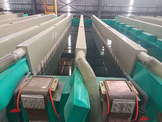 İyi fiyat 150 T/M Kapasiteli, 8-25 mikron Film Kalınlığı ve 6500mm Maksimum Profil Uzunluğuna Sahip Alüminyum Eloksal Hattı çevrimiçi