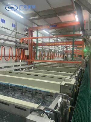 İyi fiyat Yüksek Kapasiteli 500 Ton / Ay Tam Otomatik Alüminyum Anodizasyon Ekipmanı 6500mm Maksimum Profil Uzunluğu ile çevrimiçi