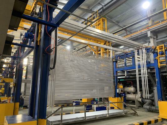 İyi fiyat Yatay U modunda 750T/M kapasiteli 6061-6063 Alüminyum alaşımı için Otomatik Yatay Anodizasyon hattı çevrimiçi