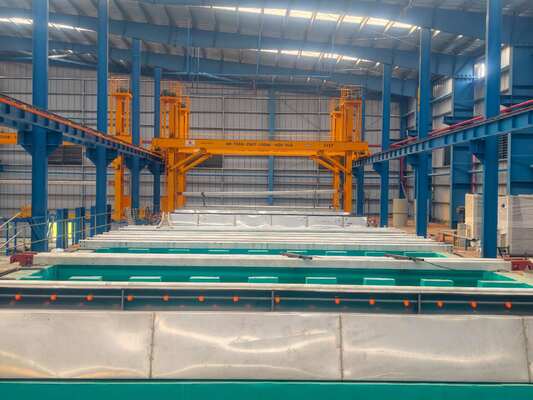İyi fiyat 1000T/M Eloksal hattı/ SS316L Eloksal Tanklarında 3000A DC Akım Kapasitesi için Turşulanmış ve Pasifleştirilmiş Yüzeyli Paslanmaz Çelik Katot Plaka Düzeneği çevrimiçi